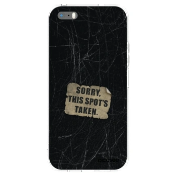 Picasee silikonski prozorni ovitek za Apple iPhone 5/5S/SE - SORRY