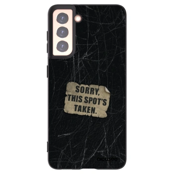 Picasee silikonski črni ovitek za Samsung Galaxy S21 5G G991B - SORRY