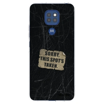 Picasee silikonski prozorni ovitek za Motorola Moto G9 Play - SORRY
