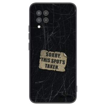 Picasee silikonski črni ovitek za Samsung Galaxy A42 A426B - SORRY