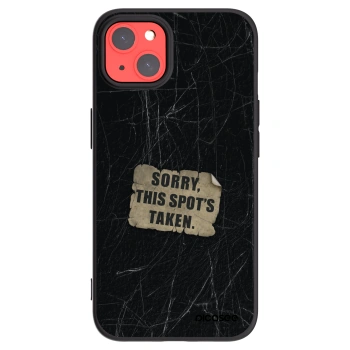 Picasee silikonski črni ovitek za Apple iPhone 13 - SORRY