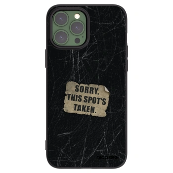 Picasee silikonski črni ovitek za Apple iPhone 13 Pro Max - SORRY