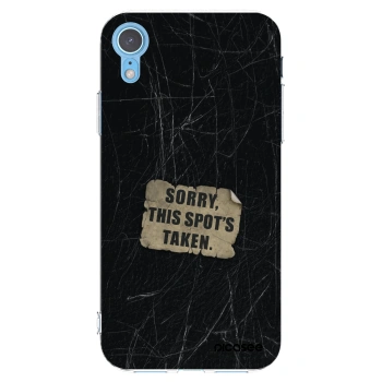 Picasee silikonski prozorni ovitek za Apple iPhone XR - SORRY