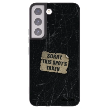 Picasee silikonski črni ovitek za Samsung Galaxy S22 5G - SORRY