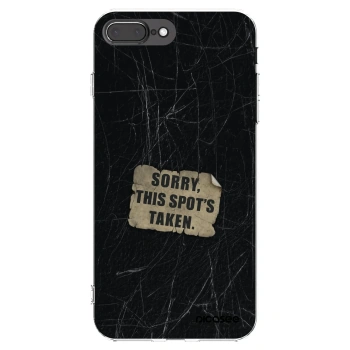 Picasee silikonski prozorni ovitek za Apple iPhone 8 Plus - SORRY
