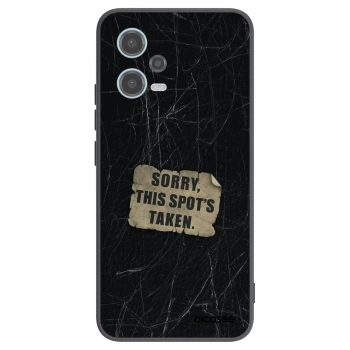 Picasee silikonski črni ovitek za Xiaomi Redmi Note 12 5G - SORRY