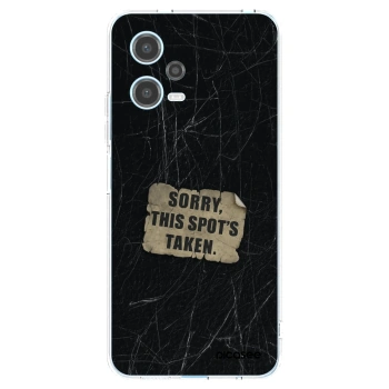 Picasee silikonski prozorni ovitek za Xiaomi Redmi Note 12 5G - SORRY
