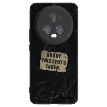 Picasee silikonski črni ovitek za Honor Magic5 Pro - SORRY