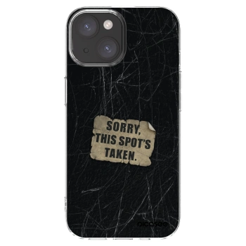 Picasee silikonski prozorni ovitek za Apple iPhone 15 - SORRY