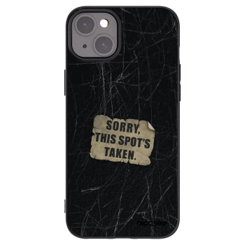 Picasee silikonski črni ovitek za Apple iPhone 15 Plus - SORRY