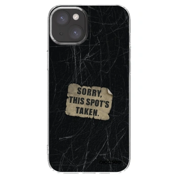 Picasee silikonski prozorni ovitek za Apple iPhone 15 Plus - SORRY