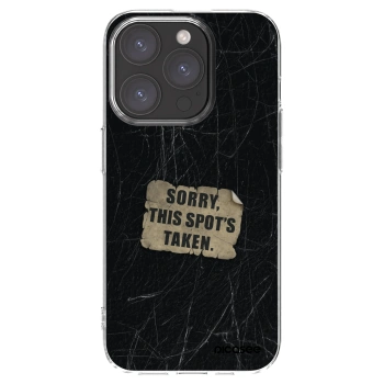 Picasee silikonski prozorni ovitek za Apple iPhone 15 Pro - SORRY