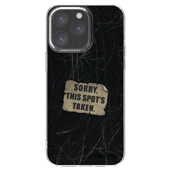 Picasee silikonski prozorni ovitek za Apple iPhone 15 Pro Max - SORRY