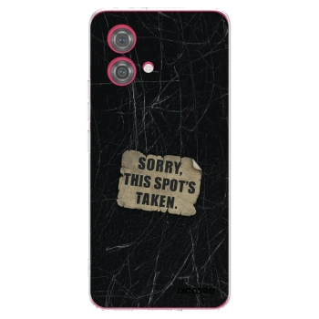 Picasee silikonski prozorni ovitek za Motorola Moto G84 5G - SORRY