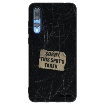 Picasee silikonski črni ovitek za Huawei P20 Pro - SORRY