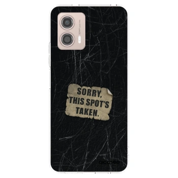 Picasee silikonski prozorni ovitek za Motorola Moto G53 5G - SORRY