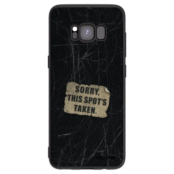 Picasee silikonski črni ovitek za Samsung Galaxy S8 G950F - SORRY