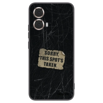 Picasee silikonski črni ovitek za Motorola Moto G85 - SORRY