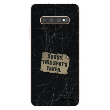 Picasee silikonski prozorni ovitek za Samsung Galaxy S10 Plus G975 - SORRY