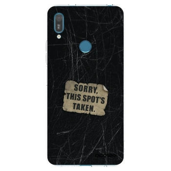 Picasee silikonski prozorni ovitek za Huawei Y7 2019 - SORRY