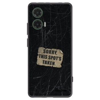 Picasee silikonski črni ovitek za Motorola Moto G35 5G - SORRY