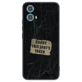 Picasee silikonski črni ovitek za Motorola Moto G34 5G - SORRY