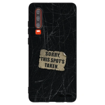 Picasee silikonski črni ovitek za Huawei P30 - SORRY