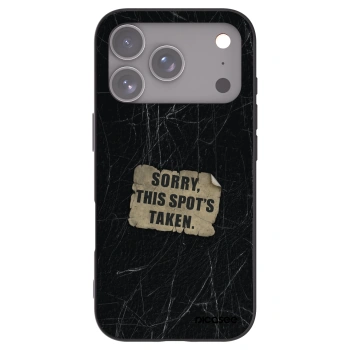 Picasee silikonski črni ovitek za Apple iPhone 17 Pro - SORRY