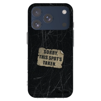 Picasee silikonski prozorni ovitek za Apple iPhone 17 Pro - SORRY