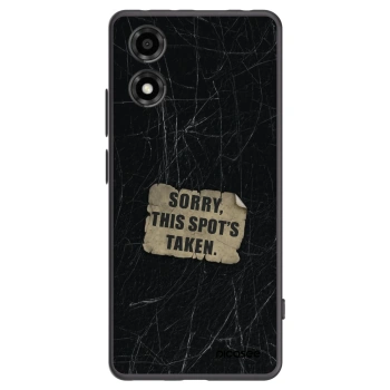 Picasee silikonski črni ovitek za Motorola Moto E14 - SORRY