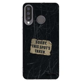 Picasee silikonski prozorni ovitek za Huawei P30 Lite - SORRY