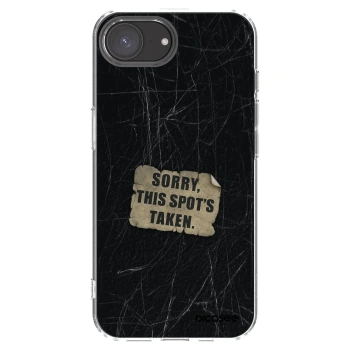 Picasee silikonski prozorni ovitek za Apple iPhone 17e - SORRY