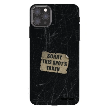 Picasee silikonski prozorni ovitek za Apple iPhone 11 Pro Max - SORRY