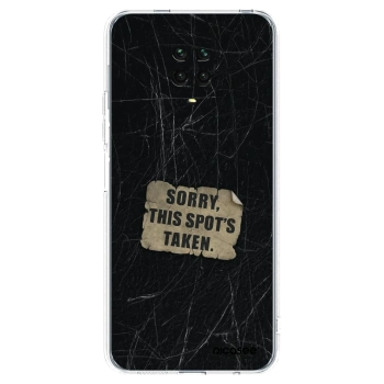 Picasee silikonski prozorni ovitek za Xiaomi Redmi Note 9 Pro - SORRY