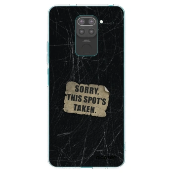 Picasee silikonski črni ovitek za Xiaomi Redmi Note 9 - SORRY