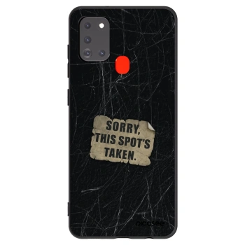 Picasee silikonski črni ovitek za Samsung Galaxy A21s - SORRY