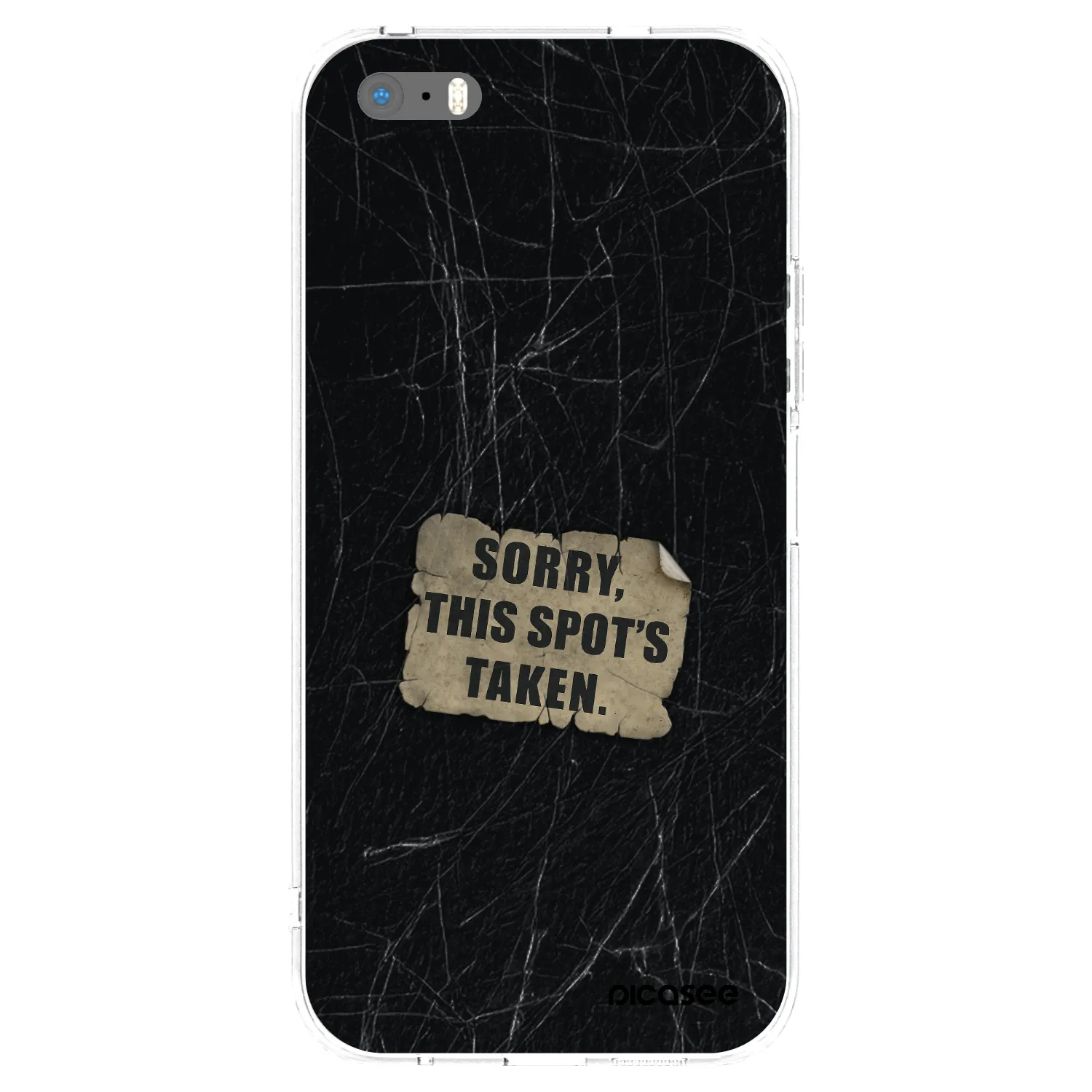 Picasee silikonski prozorni ovitek za Apple iPhone 5/5S/SE - SORRY