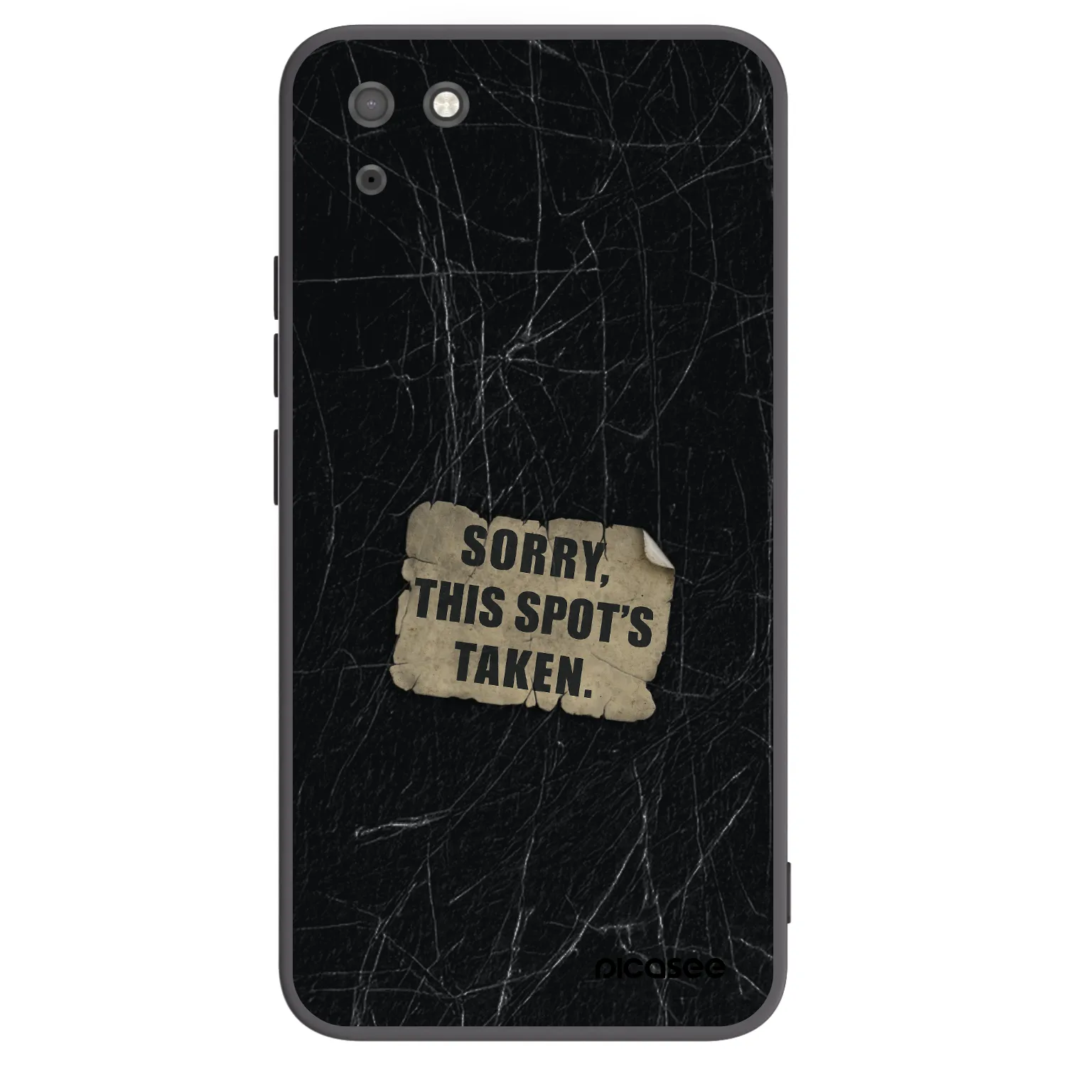 Picasee silikonski črni ovitek za Huawei Y5P - SORRY