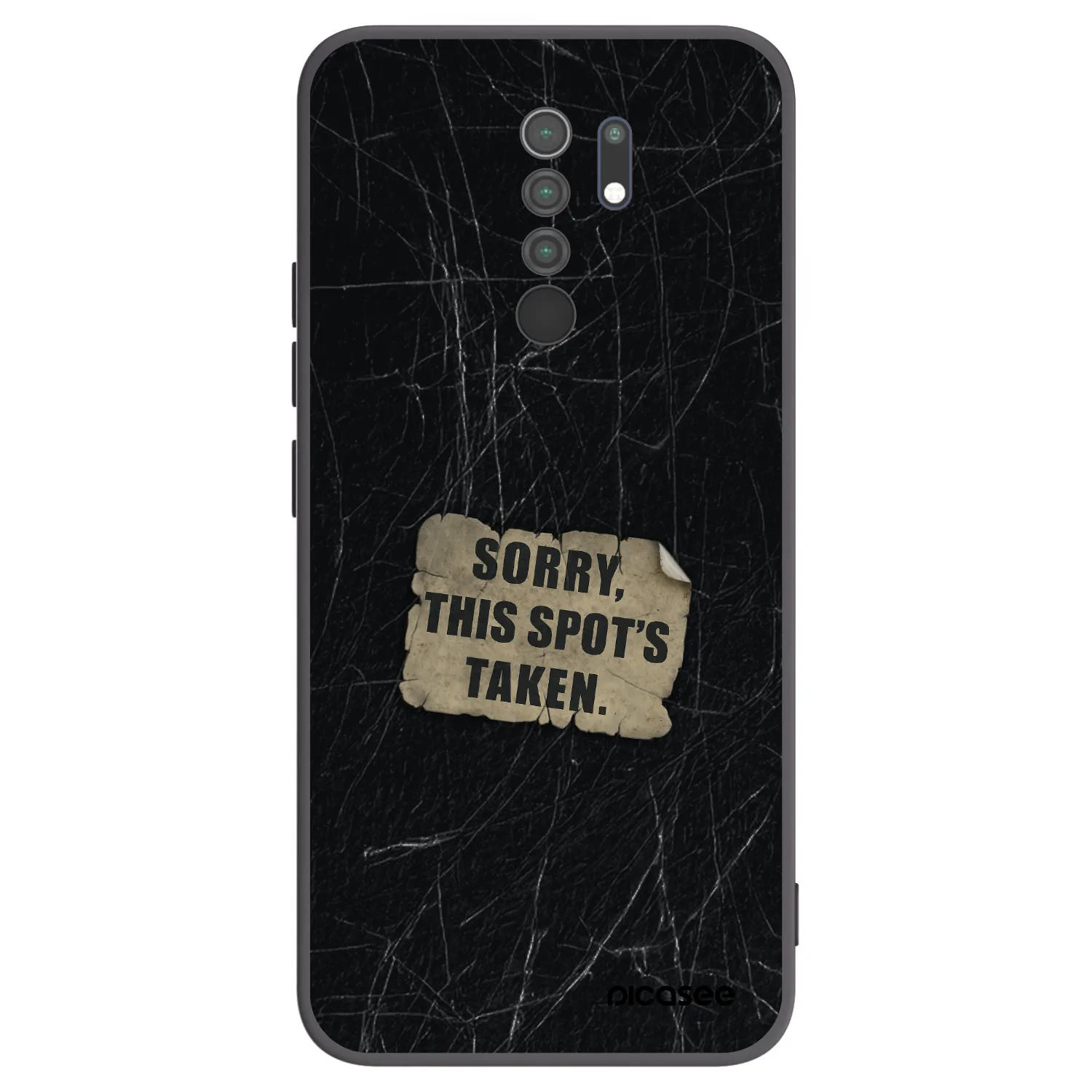 Picasee silikonski črni ovitek za Xiaomi Redmi 9 - SORRY