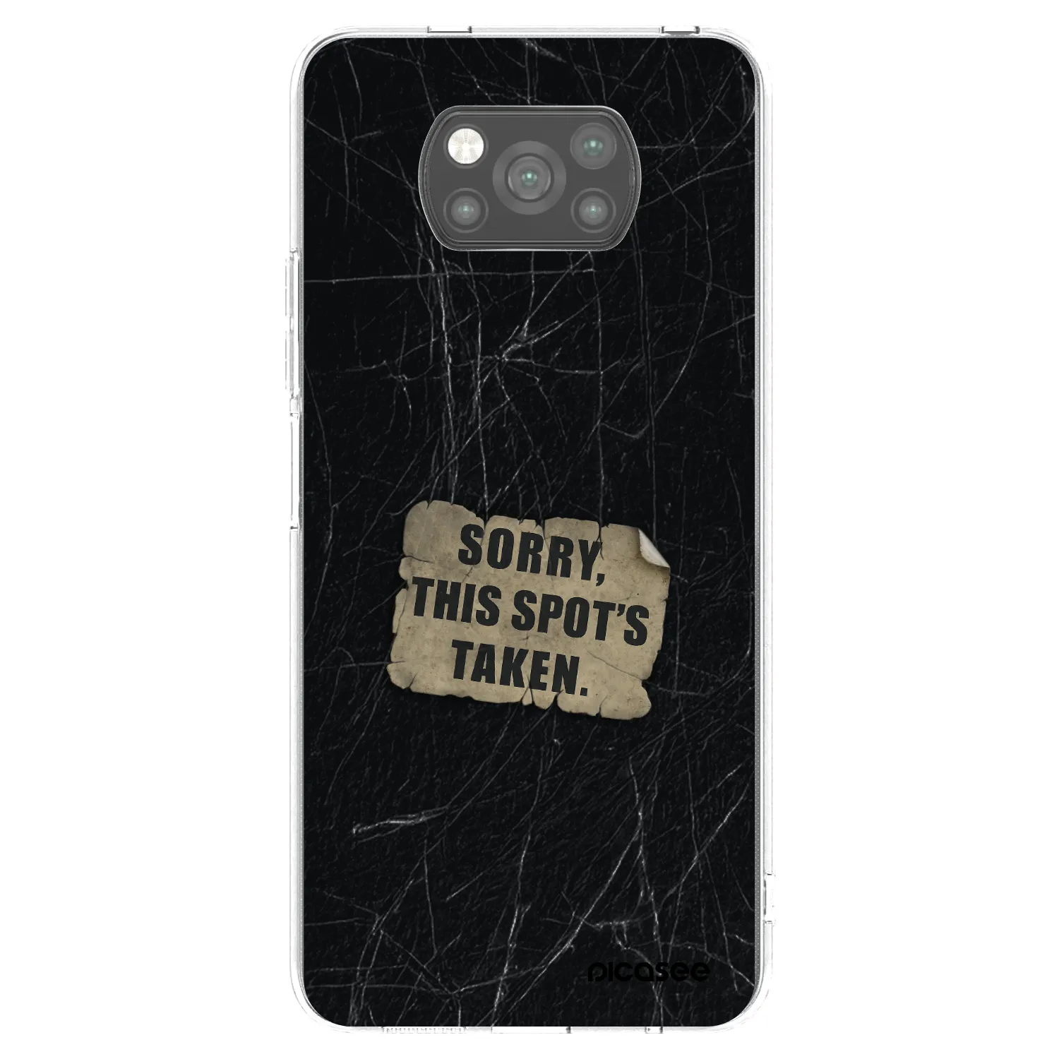 Picasee silikonski črni ovitek za Xiaomi Poco X3 - SORRY