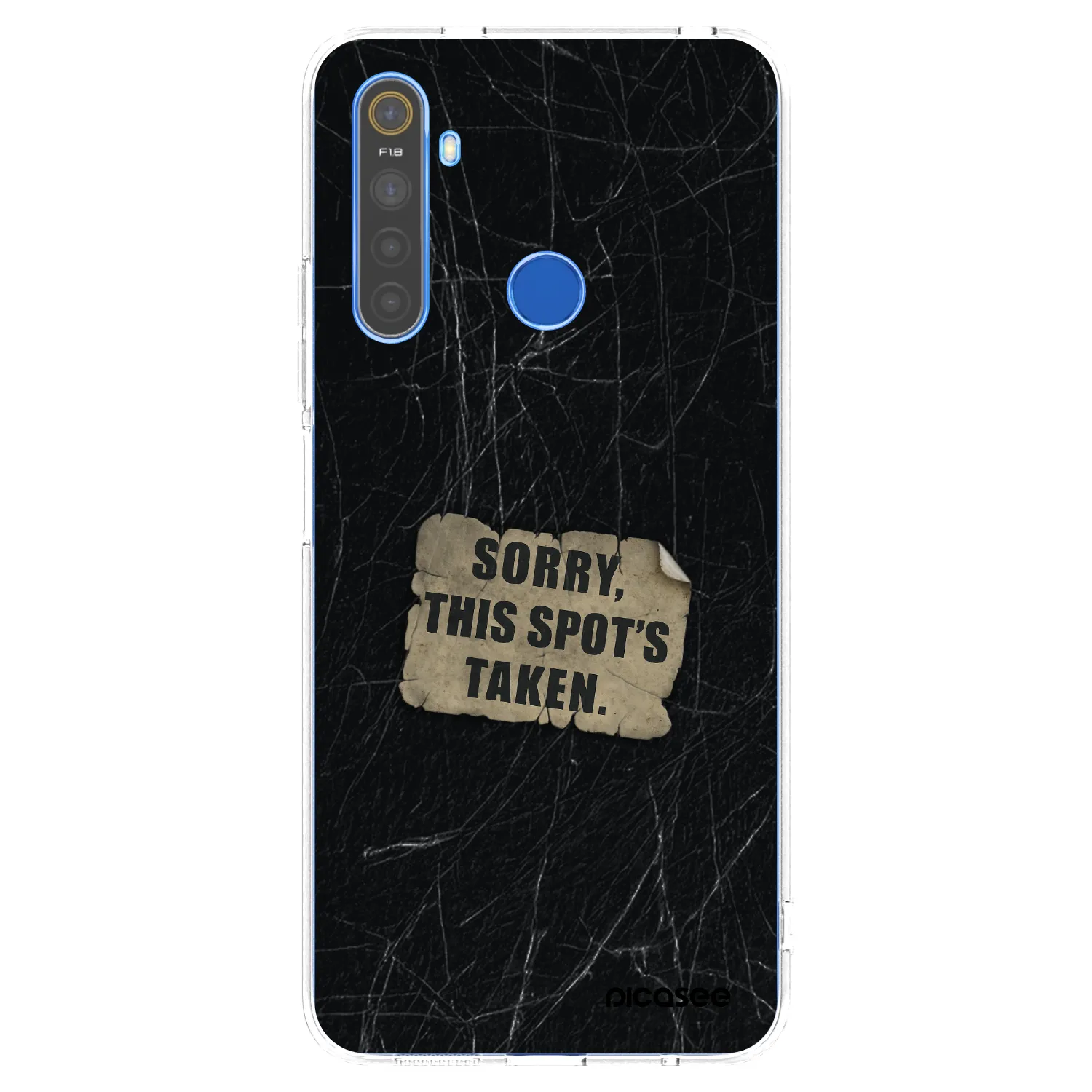 Picasee silikonski prozorni ovitek za Realme 5 - SORRY