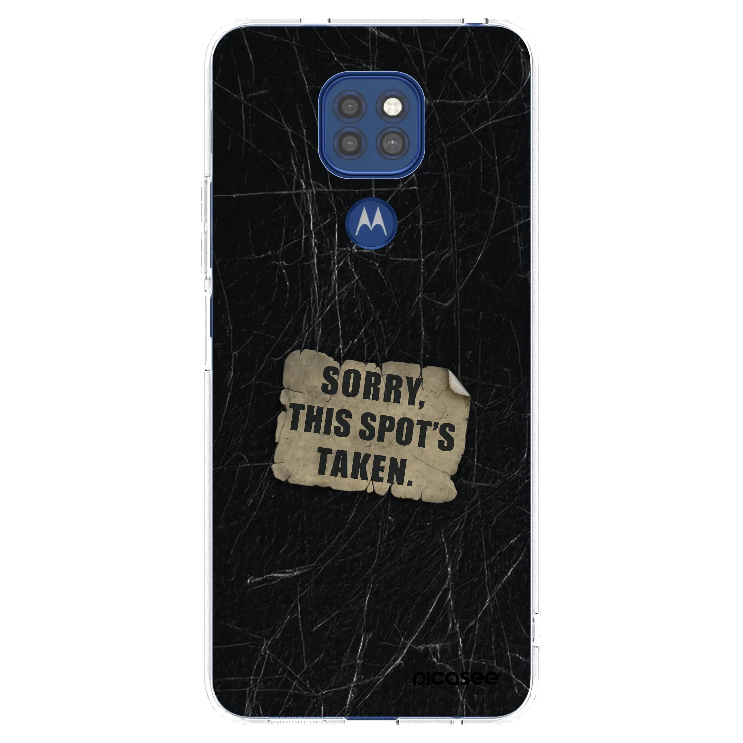 Picasee silikonski prozorni ovitek za Motorola Moto G9 Play - SORRY