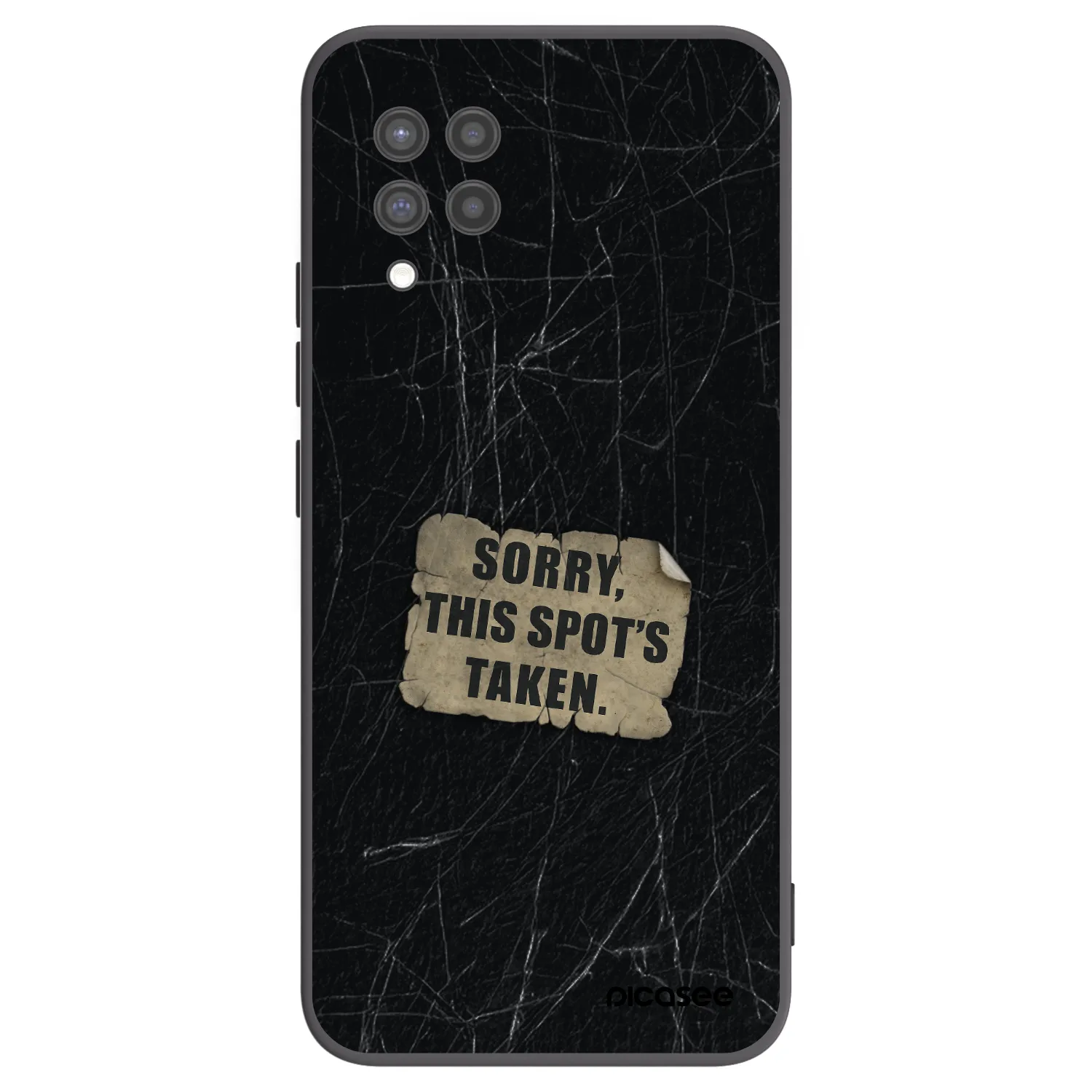 Picasee silikonski črni ovitek za Samsung Galaxy A42 A426B - SORRY