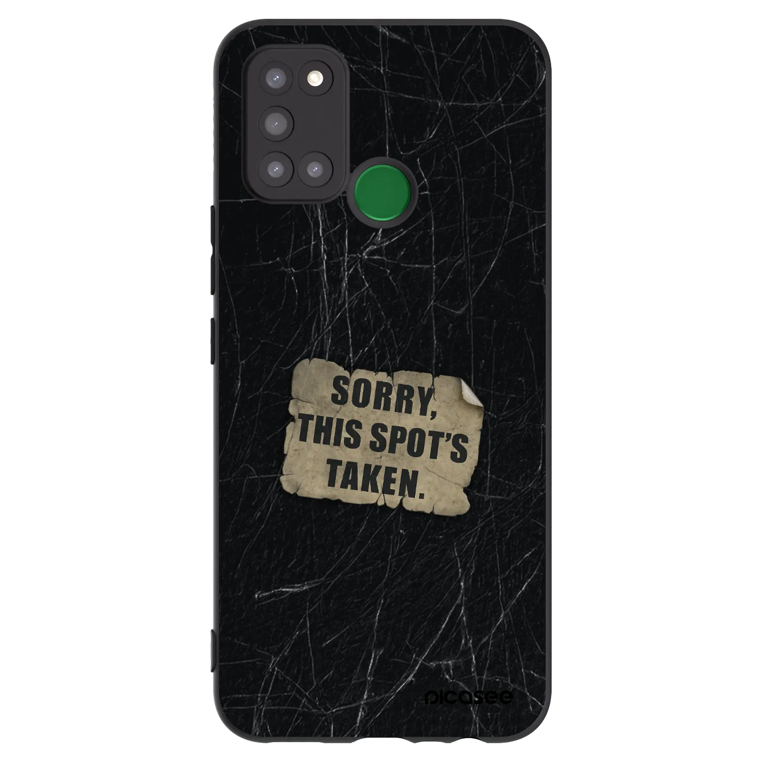 Picasee silikonski črni ovitek za Realme 7i - SORRY