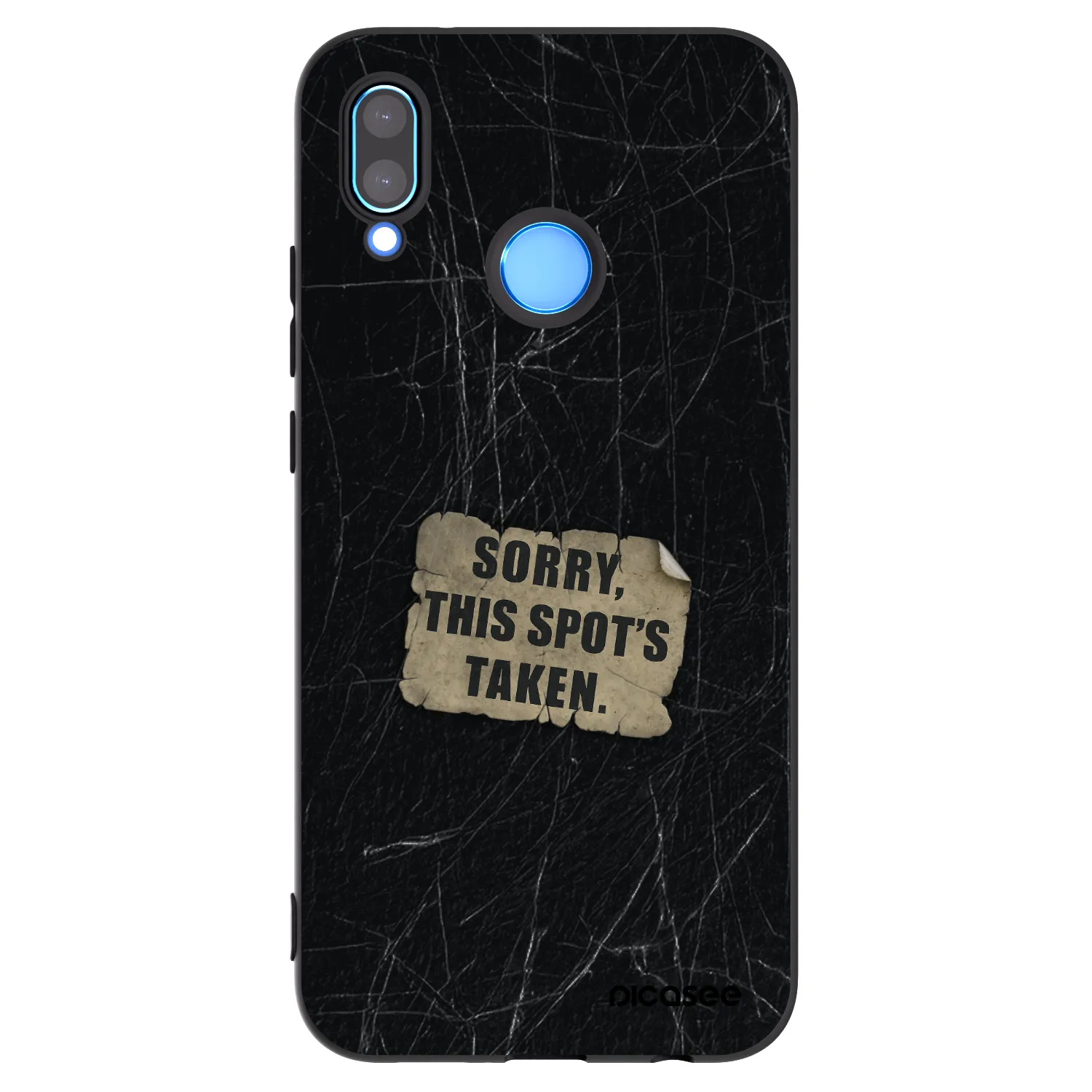 Picasee silikonski črni ovitek za Huawei P20 Lite - SORRY
