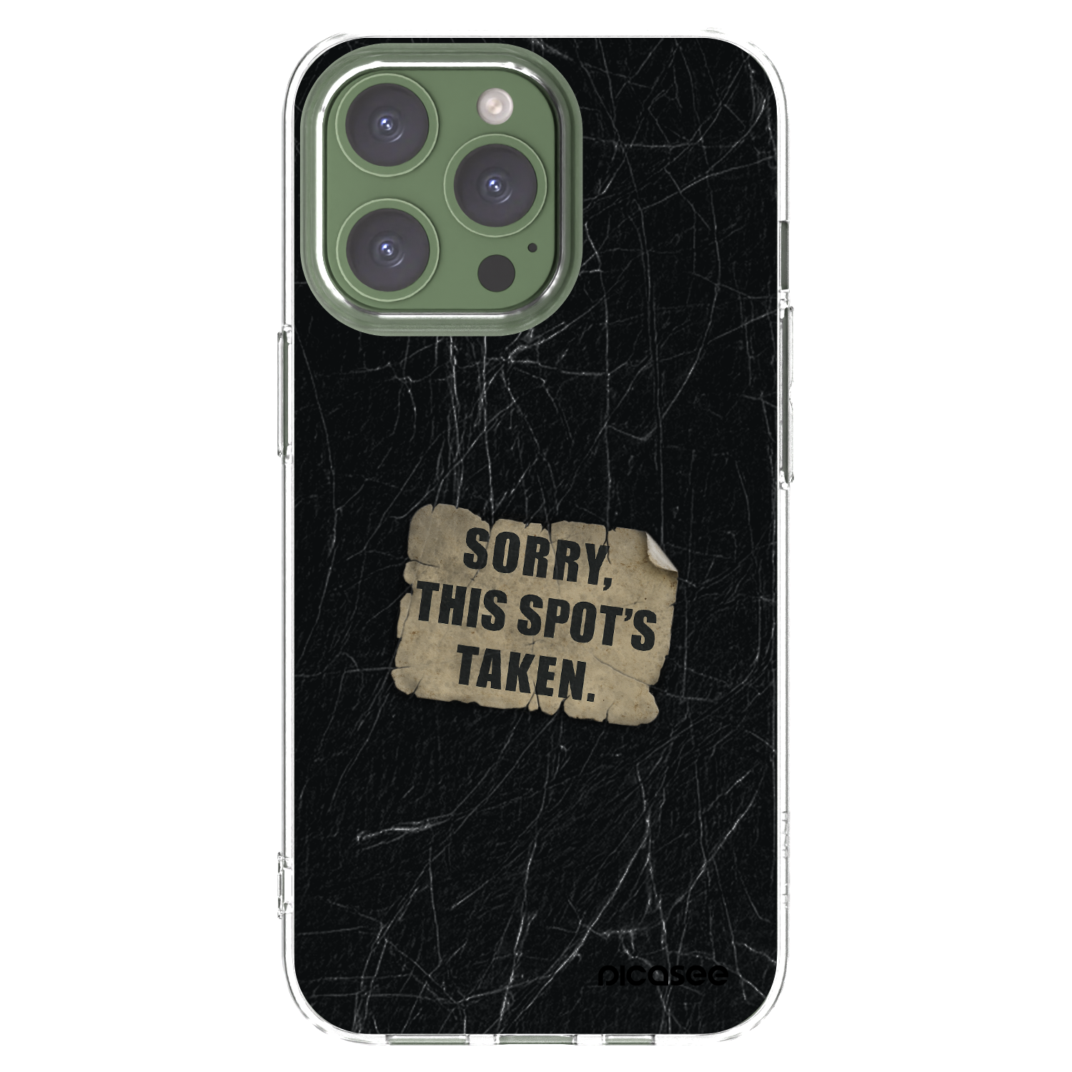 Picasee silikonski prozorni ovitek za Apple iPhone 13 Pro - SORRY