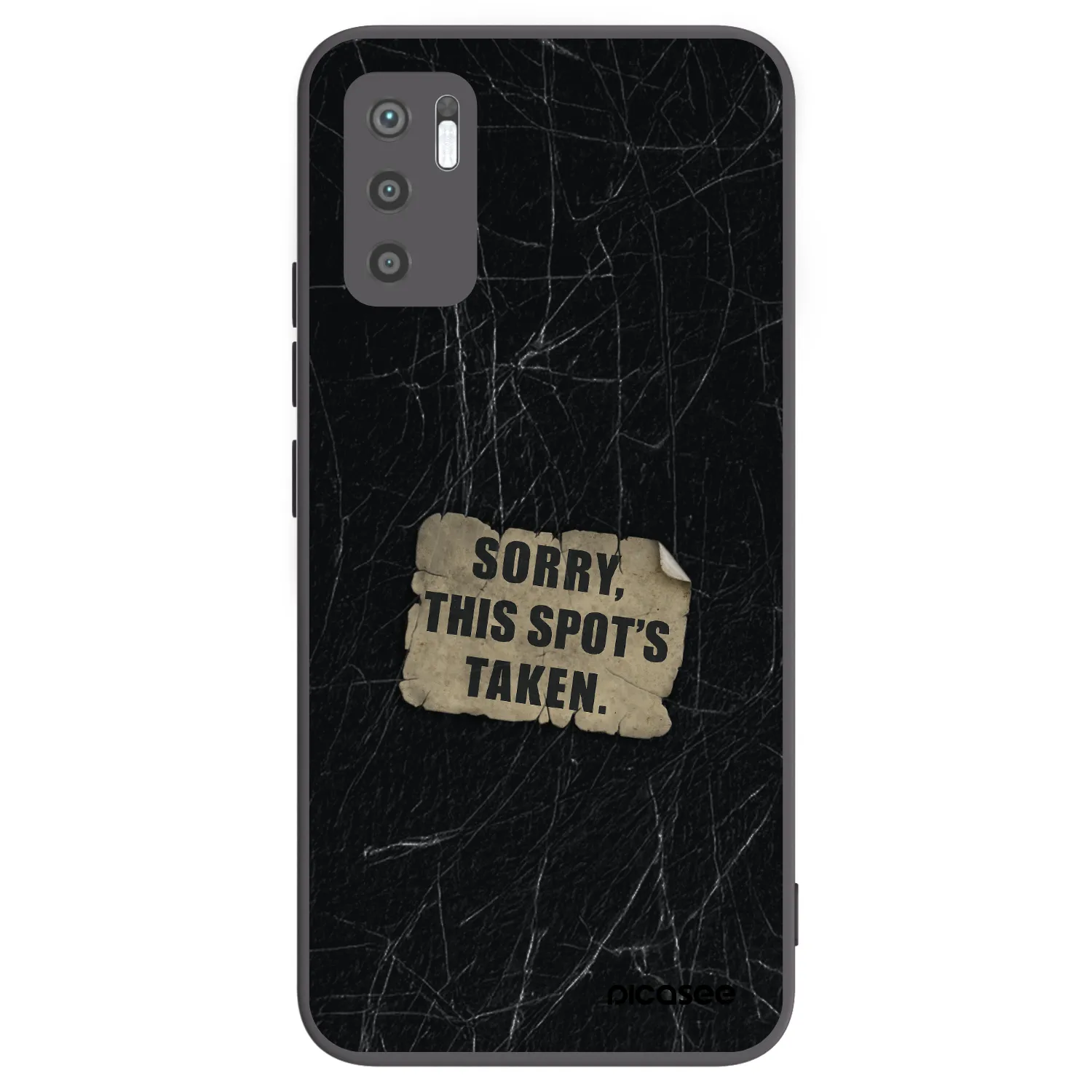 Picasee silikonski črni ovitek za Xiaomi Redmi Note 10 5G - SORRY