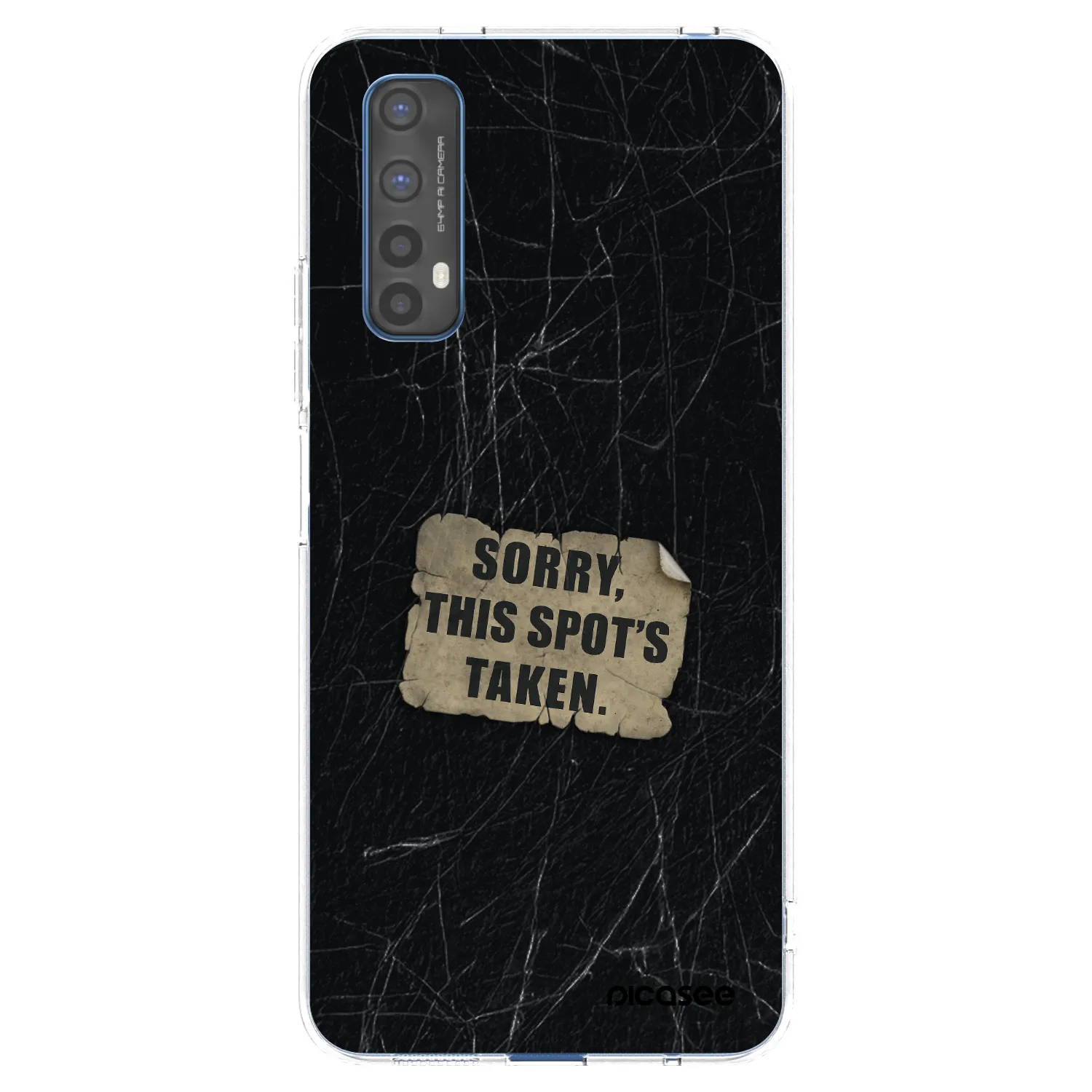 Picasee silikonski prozorni ovitek za Realme 7 - SORRY