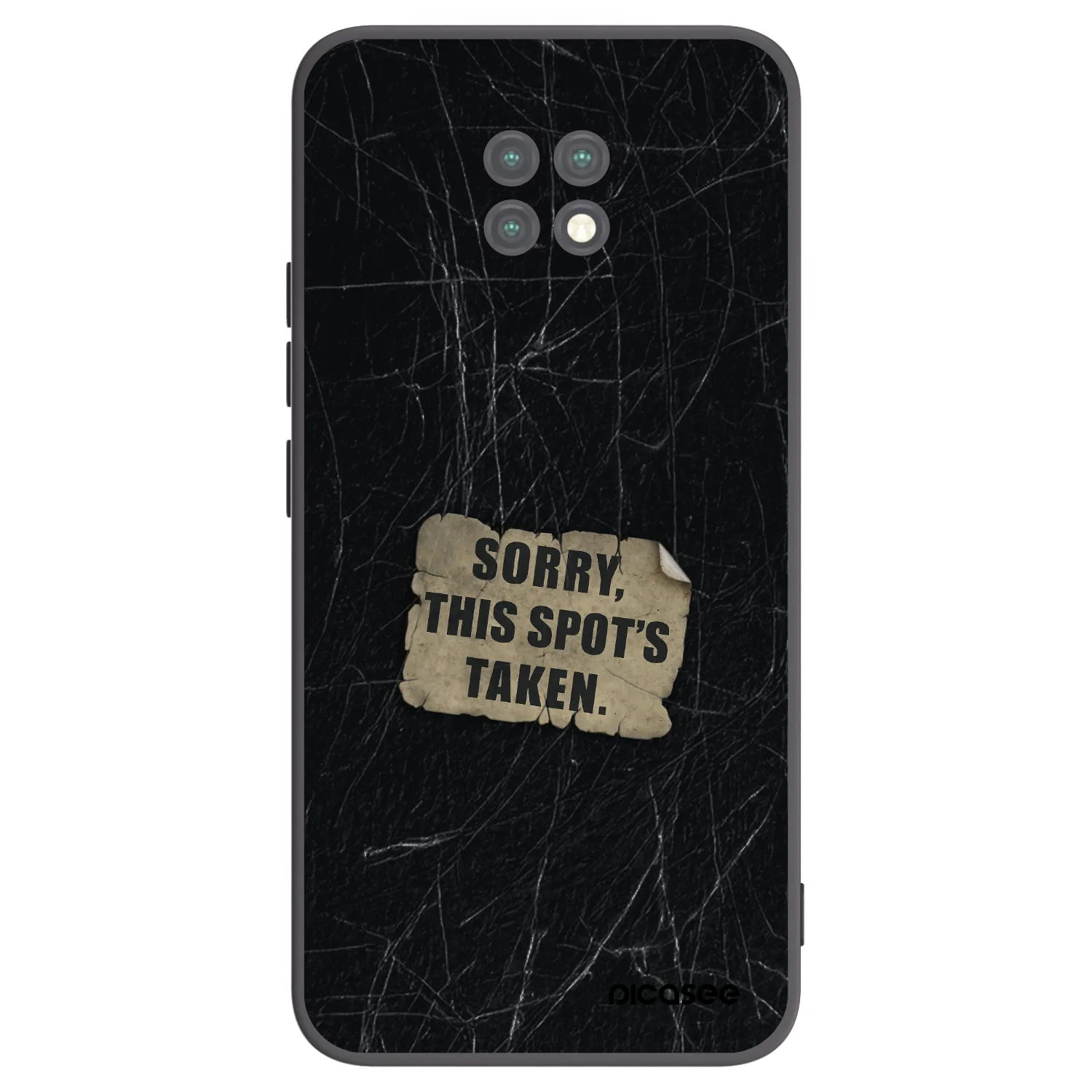 Picasee silikonski črni ovitek za Xiaomi Redmi Note 9T - SORRY