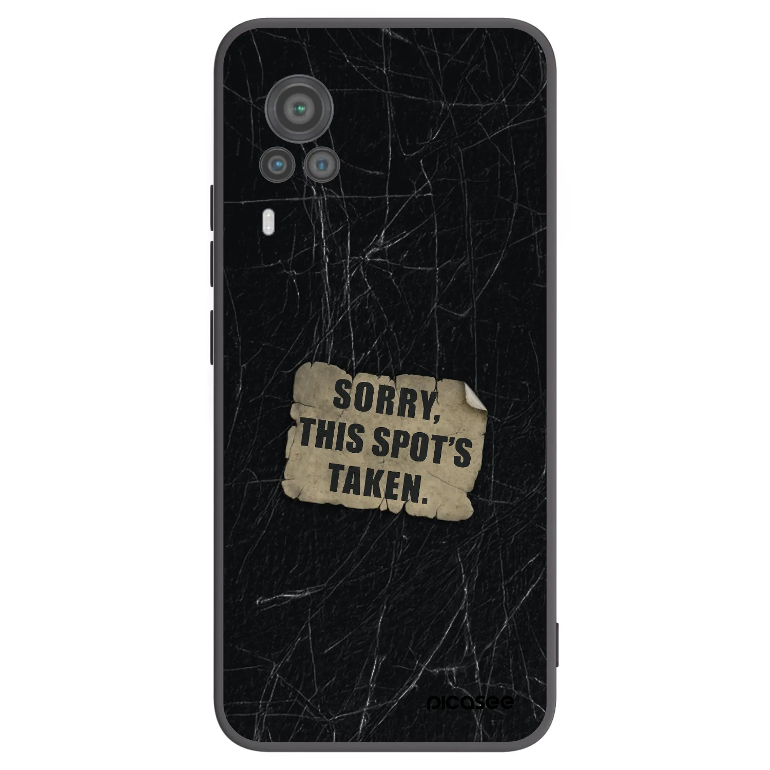 Picasee silikonski črni ovitek za Vivo X60 Pro 5G - SORRY